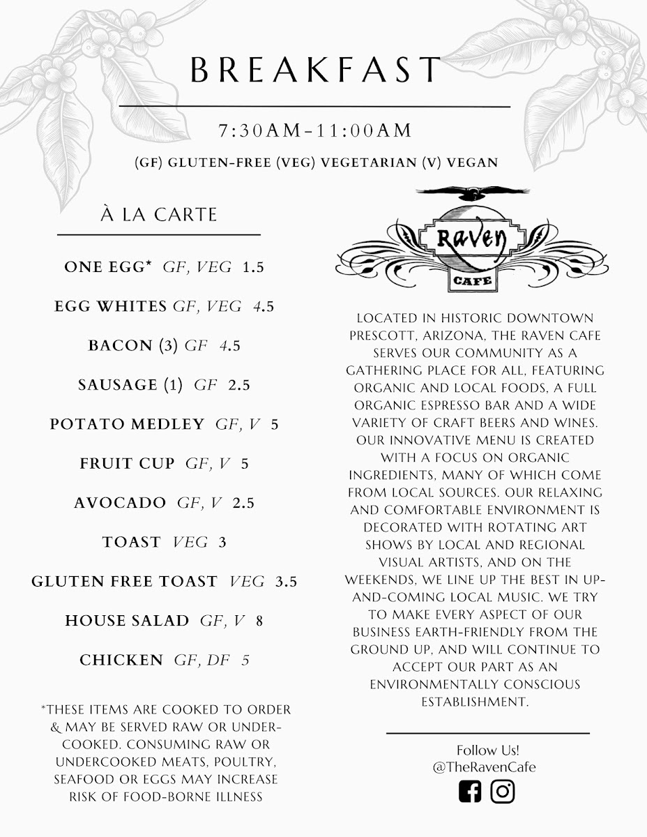 Raven Cafe Menu - Image 4